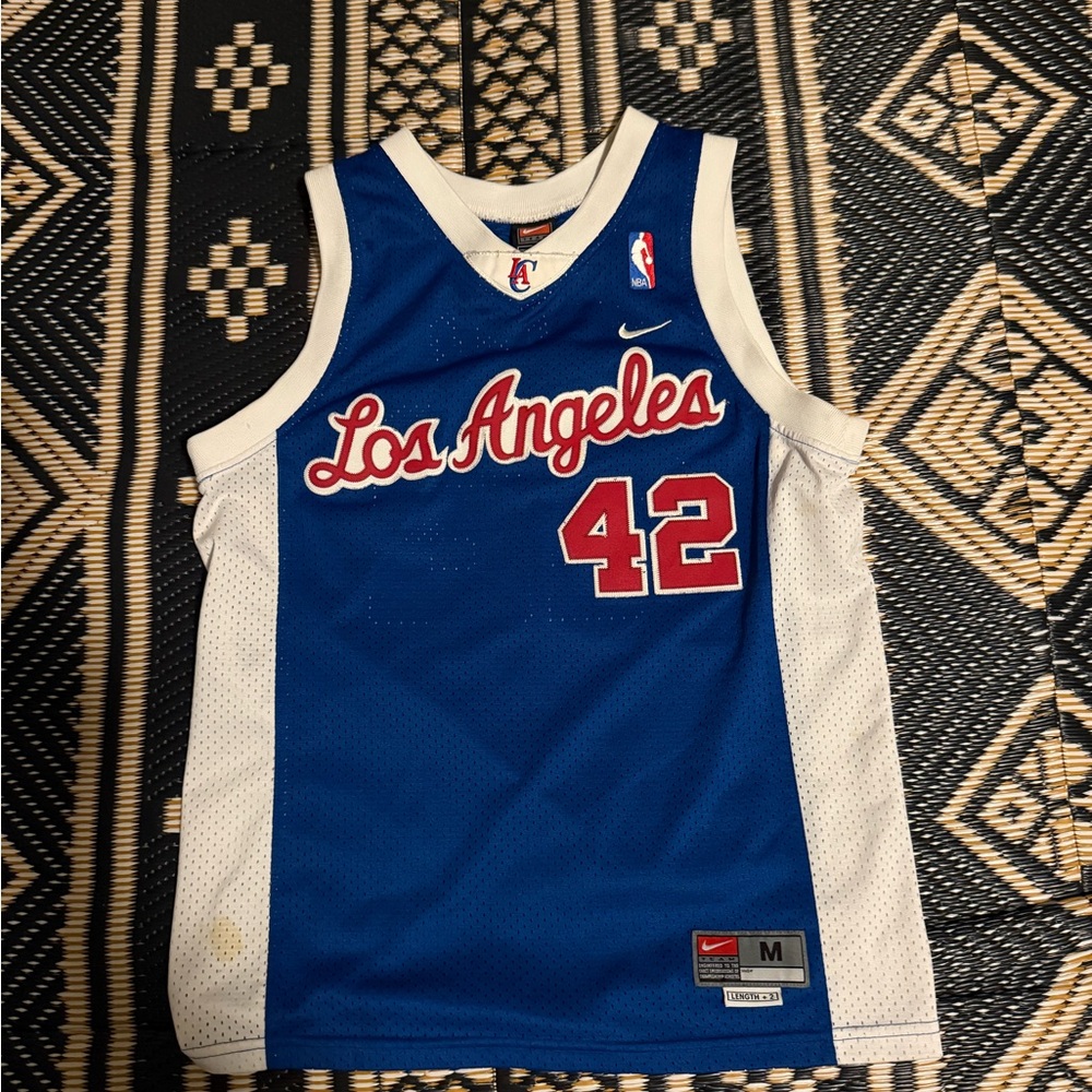 NBA Los Angeles Clippers rare basketball jersey Elton Brand, stitched boys M